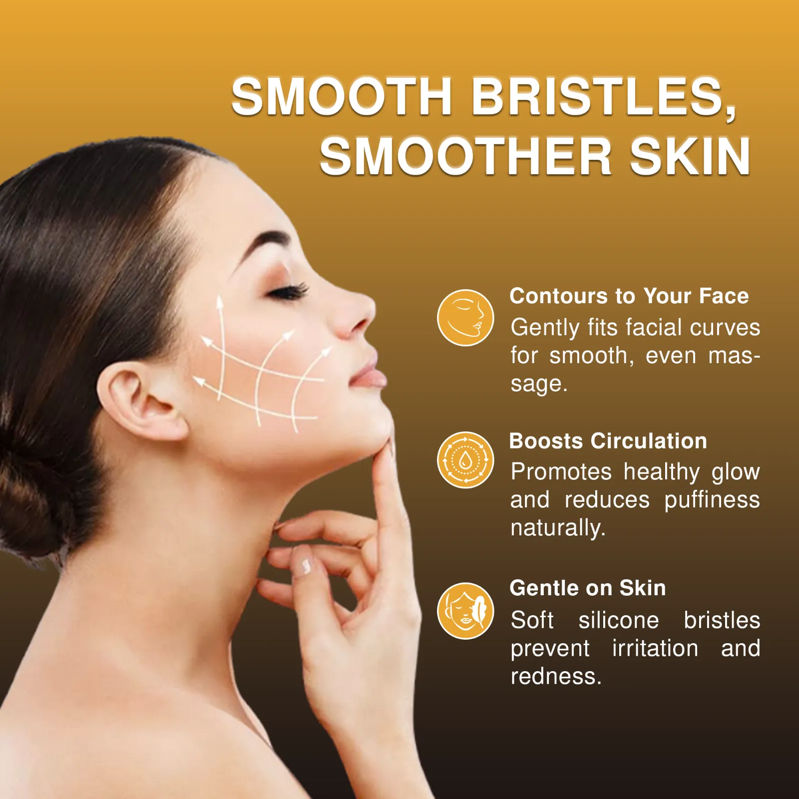 Glowiex Lymphatic Contour Face Brush 2